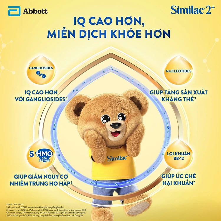 Sữa Bột Similac 2+ (Dành cho trẻ từ 2 - 6 tuổi)