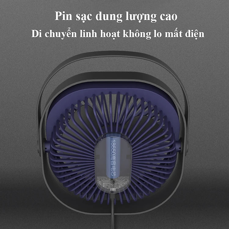 Quạt mini để bàn, quạt tích điện usb CTFAST M102