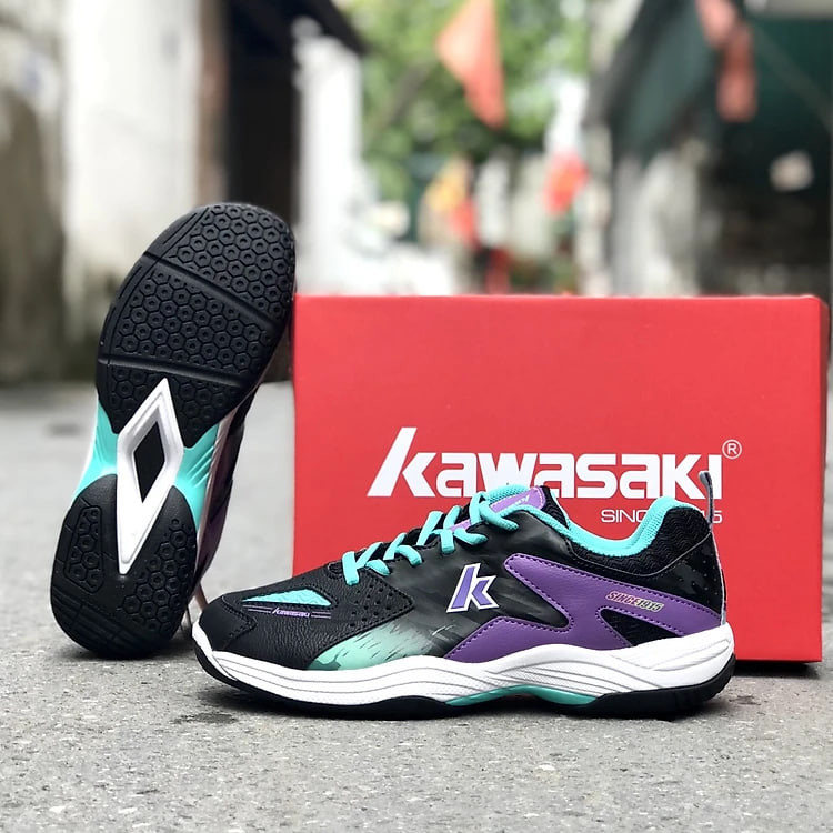 Giày cầu lông, Giày Pickleball kawasaki B333, đế kếp 2 lớp chơi sân bê tông, mẫu mới nhất 2024