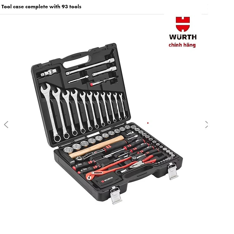 BỘ CÔNG CỤ SỬA CHỮA 93 CHI TIẾT WURTH