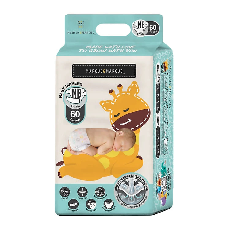 Tã Dán Dành Cho Bé Từ Sơ Sinh Marcus & Marcus (Gói Lớn, Gói Du Lịch, Nhiều Size)