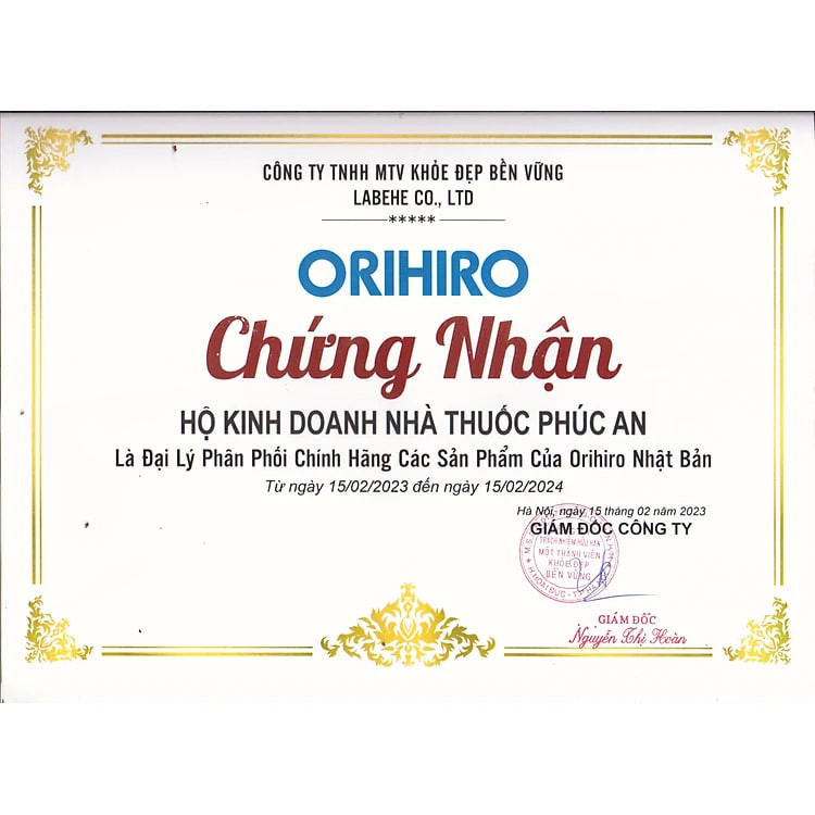 Viên uống bổ não, mắt, tim mạch Orihiro DHA EPA Nhật Bản 180 viên