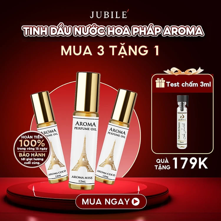 Aroma Miss – Tinh Dầu Nước Hoa Pháp Dạng Lăn 12ml