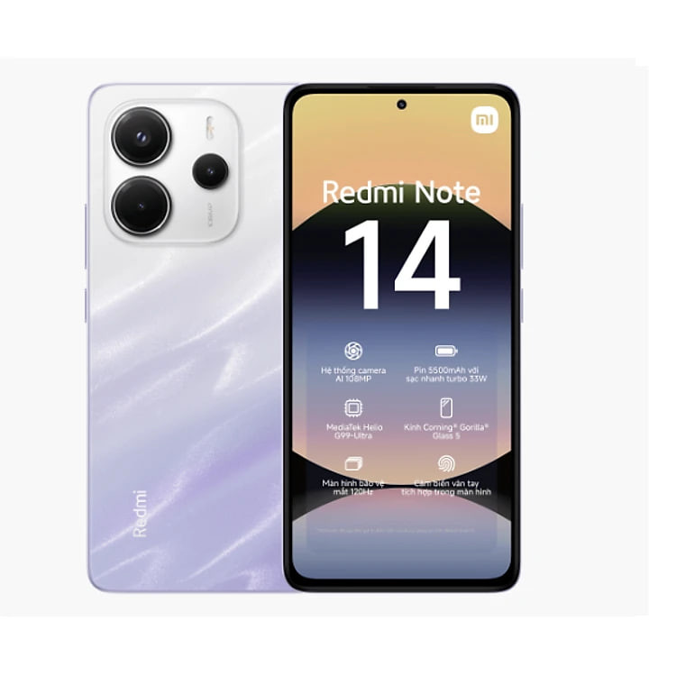 Điện thoại Xiaomi Redmi Note 14 6GB/128GB - Hàng Chính Hãng