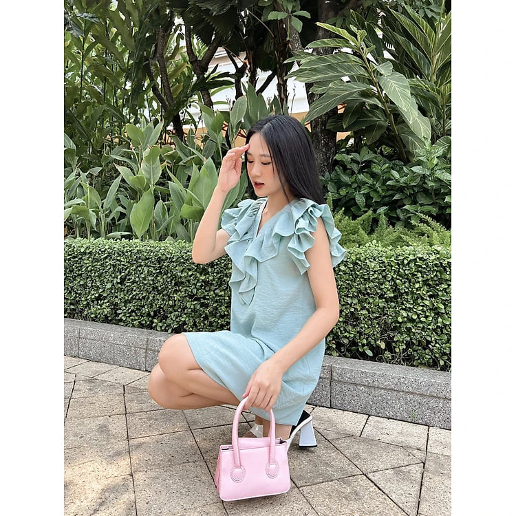 YU CHERRY | Đầm Ruffle Neck Tank Dress YD147
