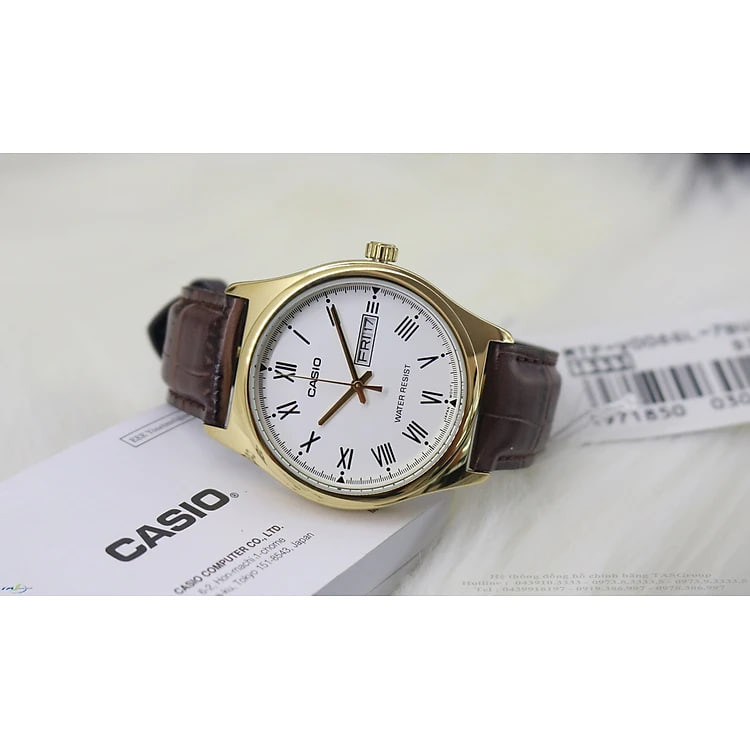 Đồng hồ nam dây da Casio MTP-V006GL-7BUDF