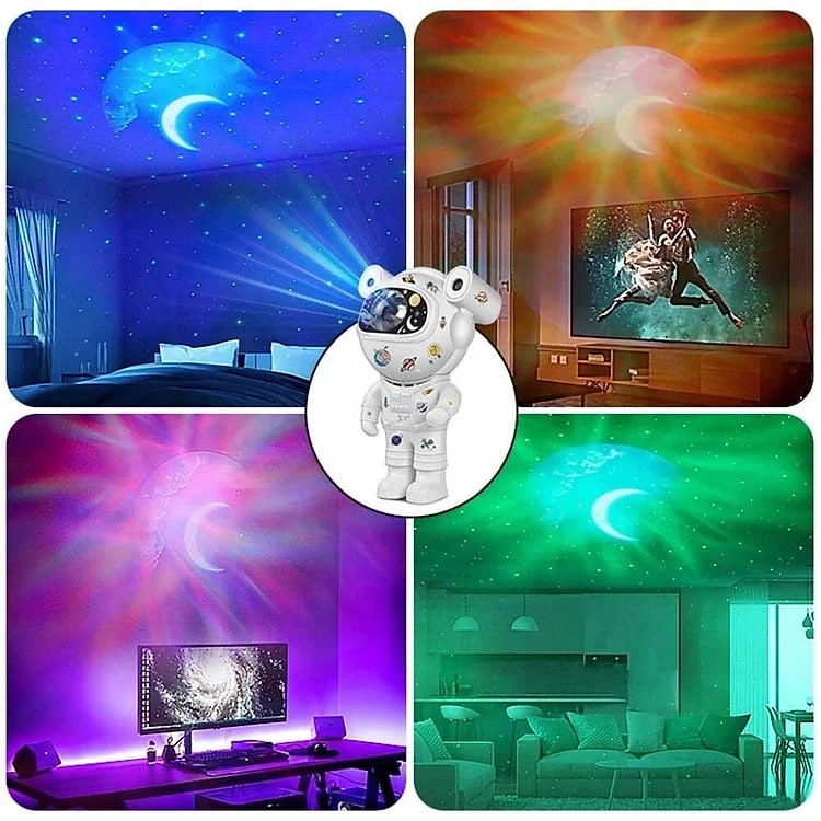 Đèn Phi Hành Gia, Đèn Thiên Hà Chiếu Sao Nhấp Nháy Theo Nhạc, Có Loa Bluetooth, Có Remote, Decor Phòng Ngủ Chill