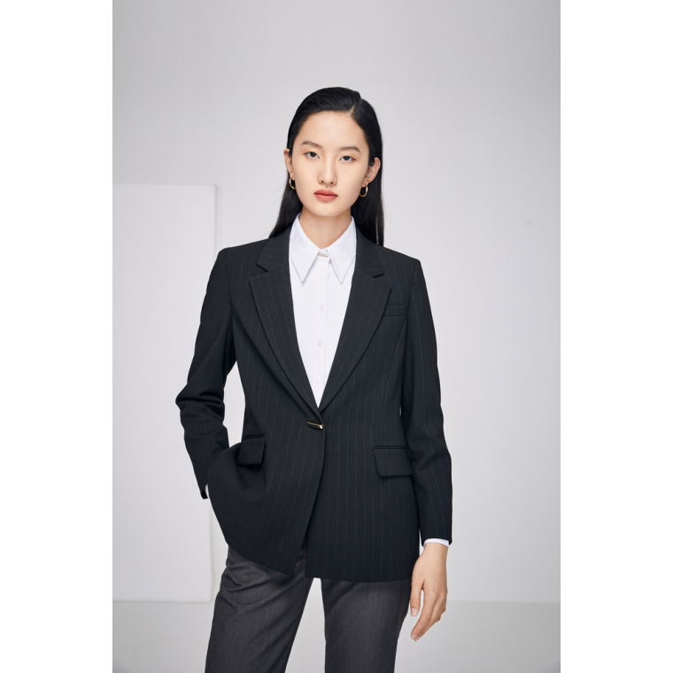 G2000 Women Glitter Striped Blazer