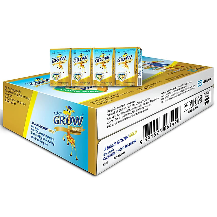 Thùng 48 Hộp Sữa Nước Abbott Grow Gold 110ml