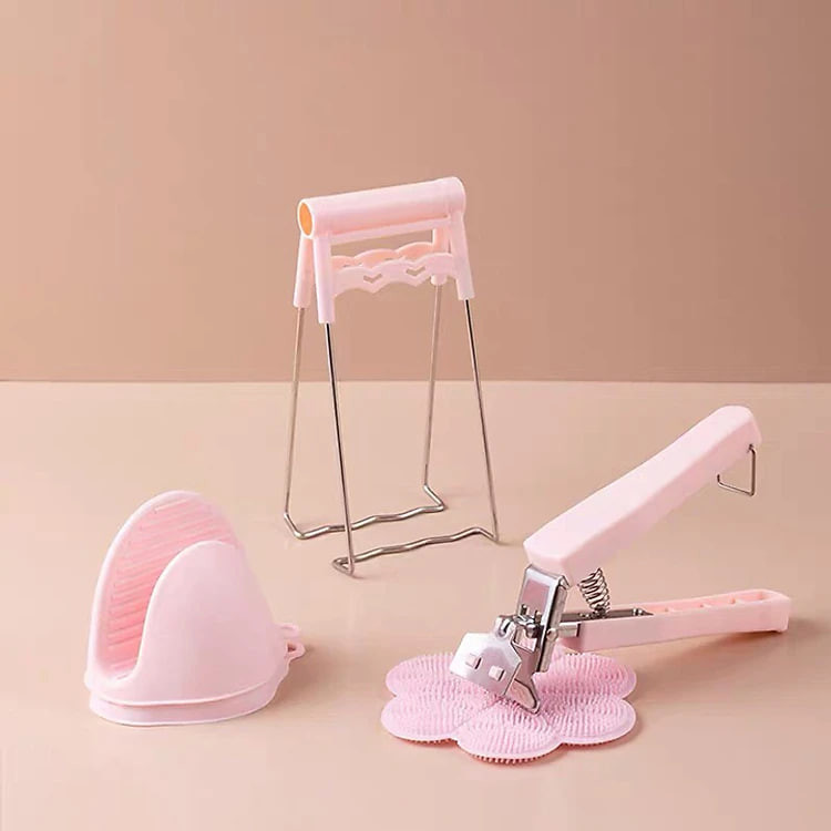 BỘ DỤNG CỤ NHẤC NỒI CHỐNG NÓNG TIỆN LỢI TẶNG 5 KHĂN ĐA NĂNG SIÊU THẤM 15X25cm