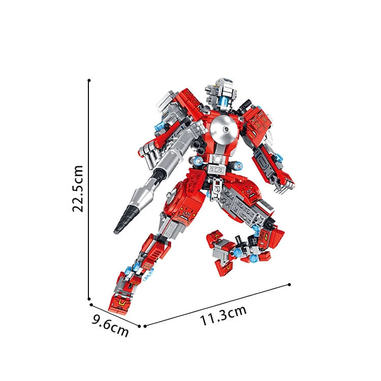 Đặc tính sản phẩm Đồ Chơi Lắp Ráp Trẻ Em Robot Sieeu Nhân 12 trong 1 - Bằng nhựa ABS an toàn