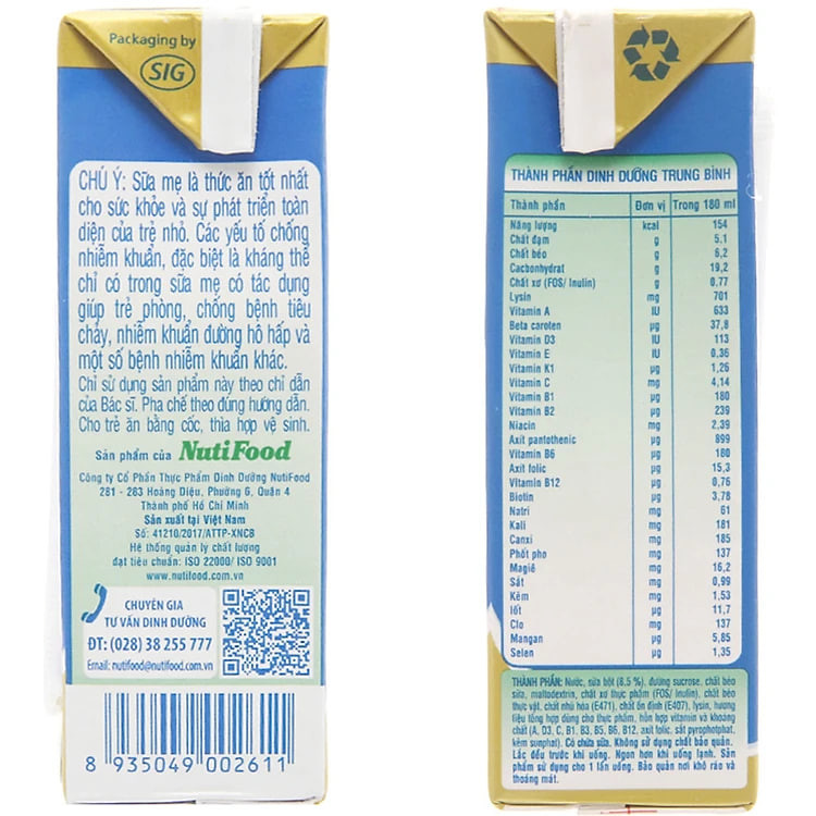 Thùng 48 Hộp x 180ml Sữa Bột Pha Sẵn GrowPLUS+ Xanh 180ml Tăng Cân Khoẻ Mạnh - Hàng Chính Hãng