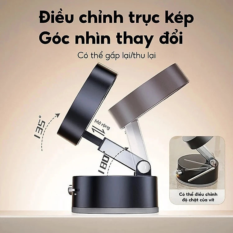 Giá Đỡ Điện Thoại Hút Từ Tính Chân Không Gấp Gọn 360, Mang Đi Tập GYM, Nấu Cơm, Dã Ngoại... Hàng Nhập Khẩu