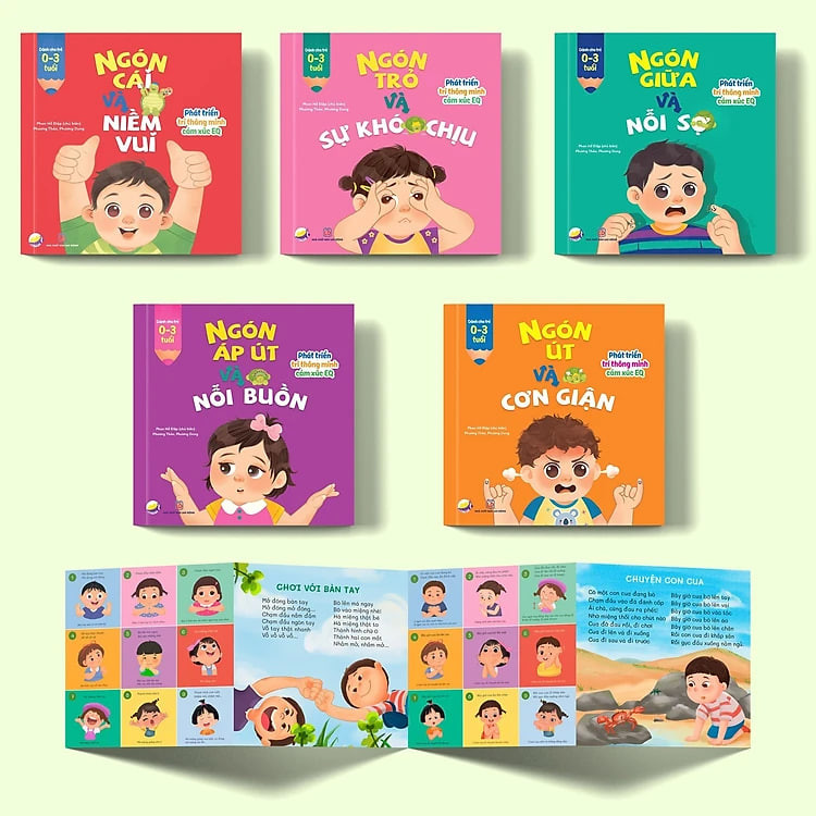Bộ sách phát triển EQ cho trẻ 0-3 tuổi ( Đậu Ngọt - sản phẩm chính hãng)