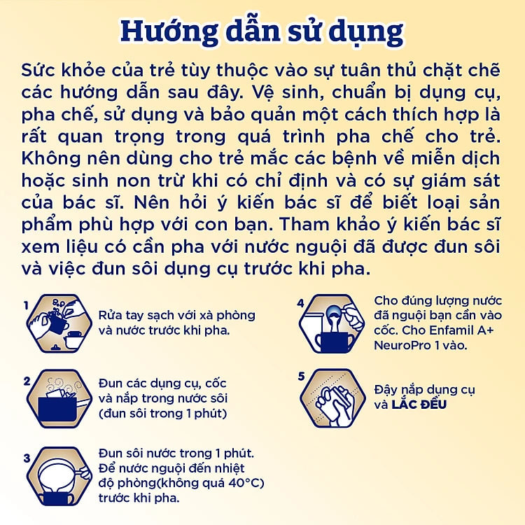 Sữa bột Enfamil A+ NeuroPro 1 với 2’-FL HMO cho trẻ từ 0 – 6 tháng tuổi– 400g