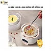 [Hàng Chính Hãng] Nồi nấu chậm Bear 0,8L SUBE001 (có lồng hấp). Đủ 3 màu: Vàng, hồng, nâu. sử dụng để Nấu, hấp, hầm cách thủy, giữ 100% giá trị dinh dưỡng có ruột nồi bằng sứ cao cấp.