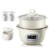 NỒI NẤU CHÁO, NINH HẦM CÁCH THỦY ĐA NĂNG VỪA NẤU VỪA HẤP KÈM 2 CỐC SỨ 0,5L - HÀNG CHÍNH HÃNG