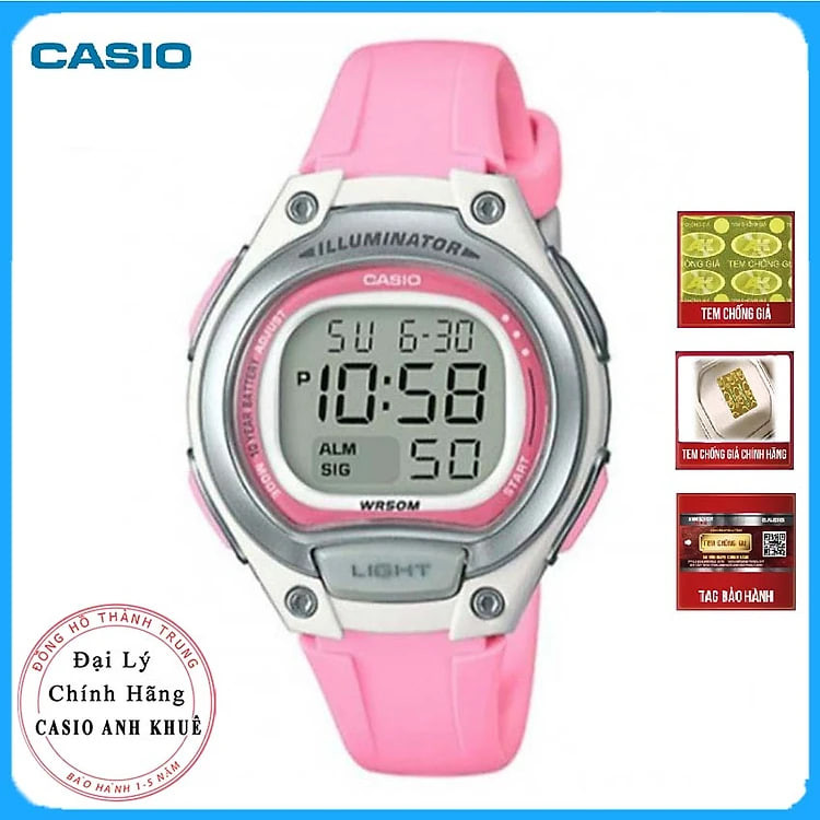 Đồng Hồ Nữ Dây Cao Su Casio LW-203-4AVDF (34.6mm)