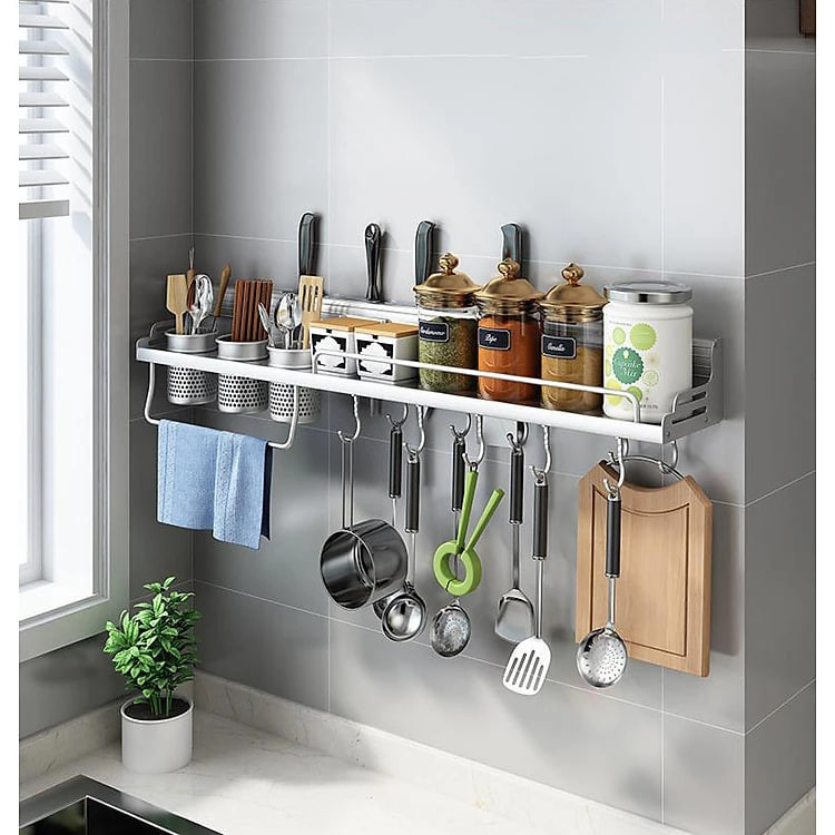 Kệ Đựng Gia Vị Nhà Bếp Tiện Lợi, Giá Treo Dụng Cụ Nhà Bếp Gắn Tường, Kệ Đựng Đồ Nhà Tắm Đa Năng, Tiện Dụng, Không Cần Khoan – MH3112