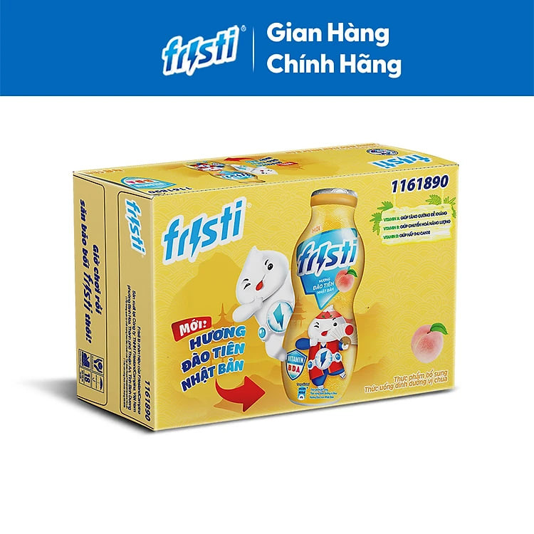 Thùng Fristi Hương Đào Tiên Nhật Bản 48x80ml