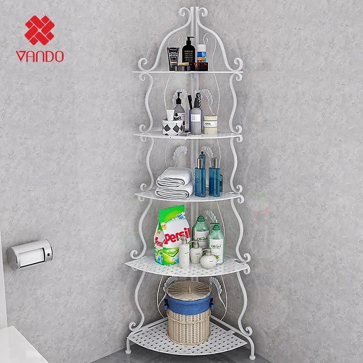 Kệ Để Góc Tường Hoa Văn Họa Tiết Kiểu Dáng Châu Âu Dùng Cho Phòng Bếp Phòng Tắm