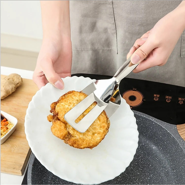 Dụng cụ làm bếp đa năng, kẹp gắp đồ nóng như bít tết, cá rán, thịt nướng chuyên dụng tiện ích