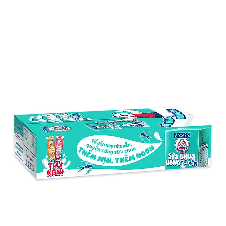 Sữa chua tổ yến Nestlé Yogu Gấu (thùng 48 hộp x 110ml)