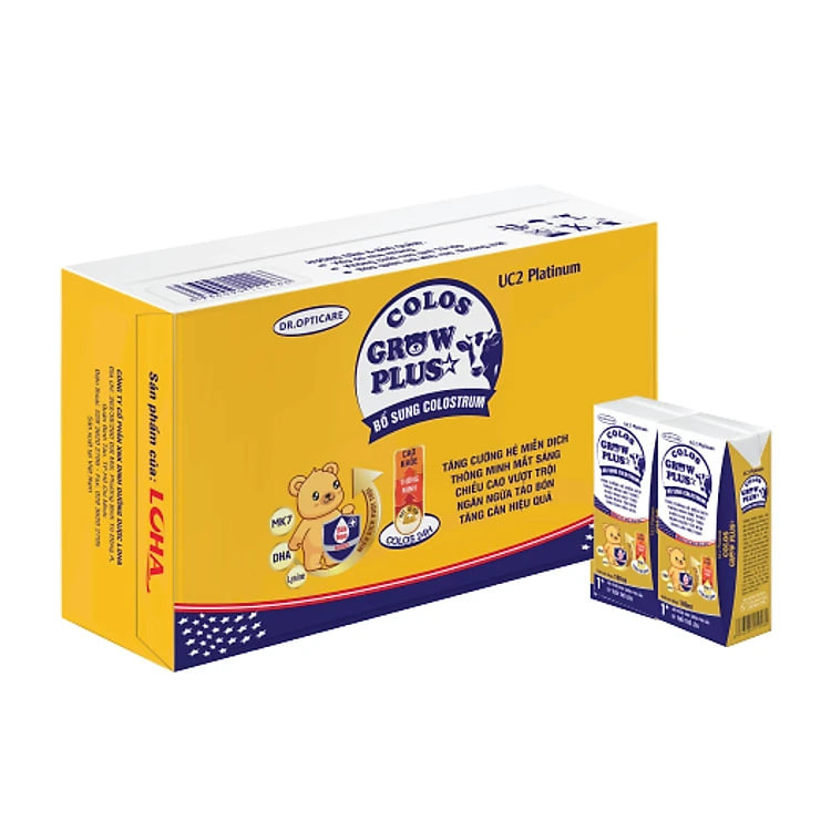 Thùng sữa bột pha sẵn UC2 Colos GrowPlus 110ml (48 hộp x 110ml)