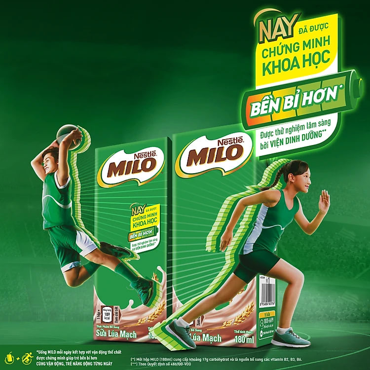 Thùng 48 Hộp Sữa Nestlé MILO Nước (180ml / Hộp)