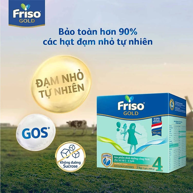 Sữa Bột Friso Gold 4 Hộp Giấy 2KG