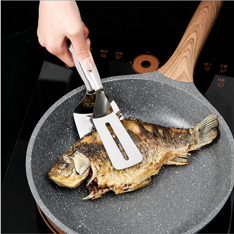 Dụng cụ làm bếp đa năng, kẹp gắp đồ nóng như bít tết, cá rán, thịt nướng chuyên dụng tiện ích