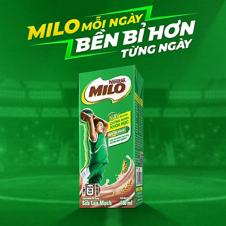 Thùng 48 Hộp Sữa Nestlé MILO Nước (180ml / Hộp)