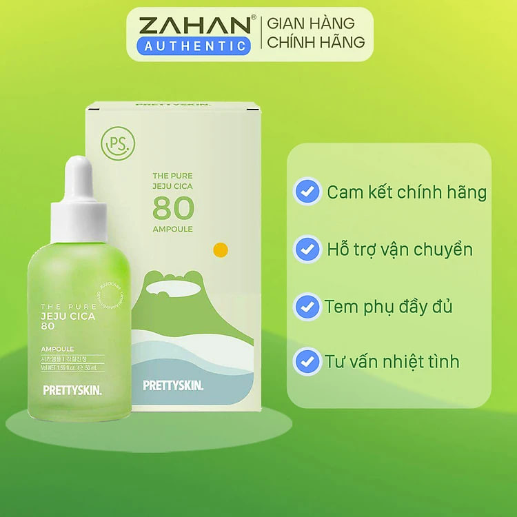 Combo bộ rau má JEJU CICA Prettyskin ( 7 sản phẩm) gồm tẩy trang rau má, sữa rửa mặt rau má, tẩy da chết rau má, toner rau má, serum rau má, kem dưỡng Vita K, kem chống nắng rau má Prettyskin