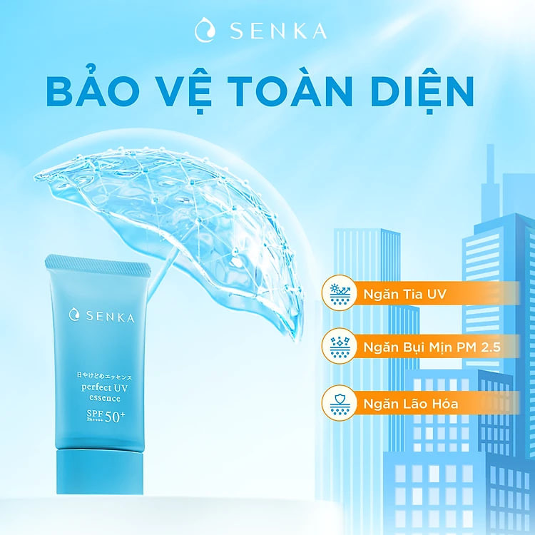 Kem chống nắng dạng tinh chất Senka Perfect UV Essence 50g