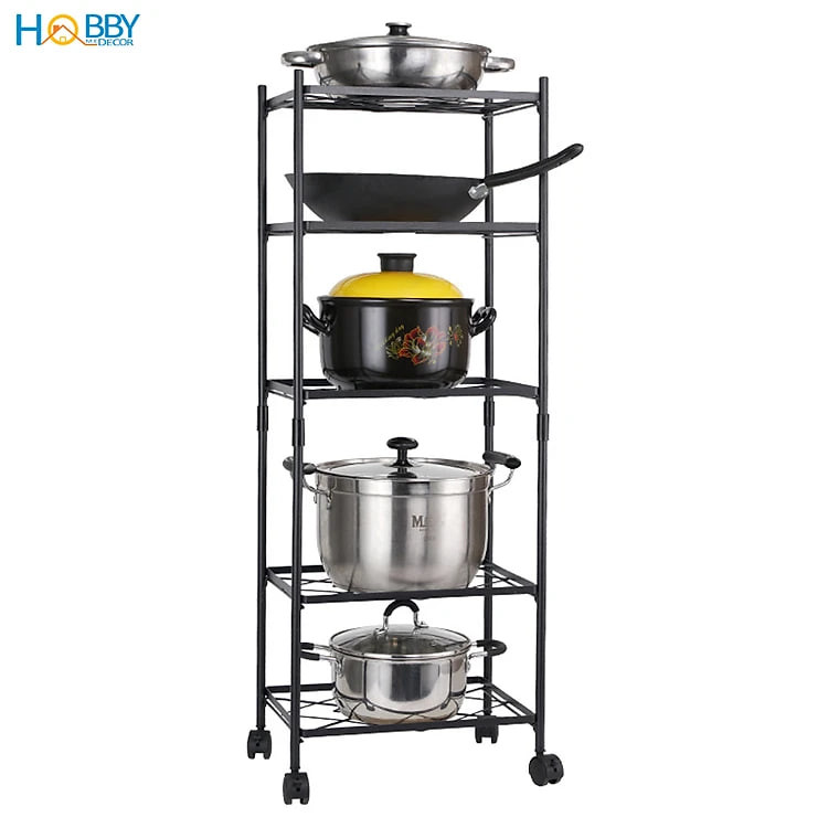 Kệ đựng xoang nồi nhà bếp 5 tầng lắp ráp tiện dụng Hobby Home Decor KB5T