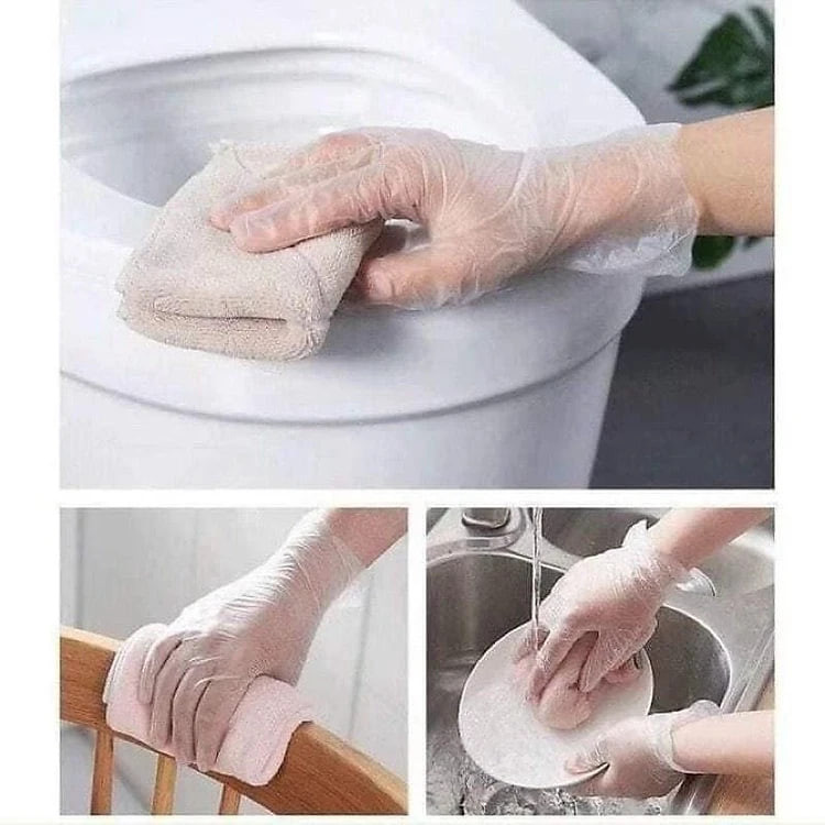 Hộp 100 Găng Tay Siêu Dai, Không Mùi, Dùng 1 Lần Tiện Dụng: Nấu Ăn - Làm Bếp - Vệ Sinh - Đa Năng Tiện Dụng Trong Gia Đình. TakyHome 5858