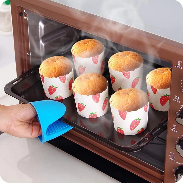 Cặp nhấc xoong nồi silicon mỏ vịt chịu nhiệt cao có móc treo tiện dụng cho nhà bếp – Dụng cụ bắt xoong nồi, đồ nóng bằng silicon nhỏ gọn tiện dụng