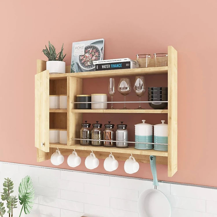 Kệ gỗ đựng gia vị nhà bếp hiện đại SMLIFE Knerr