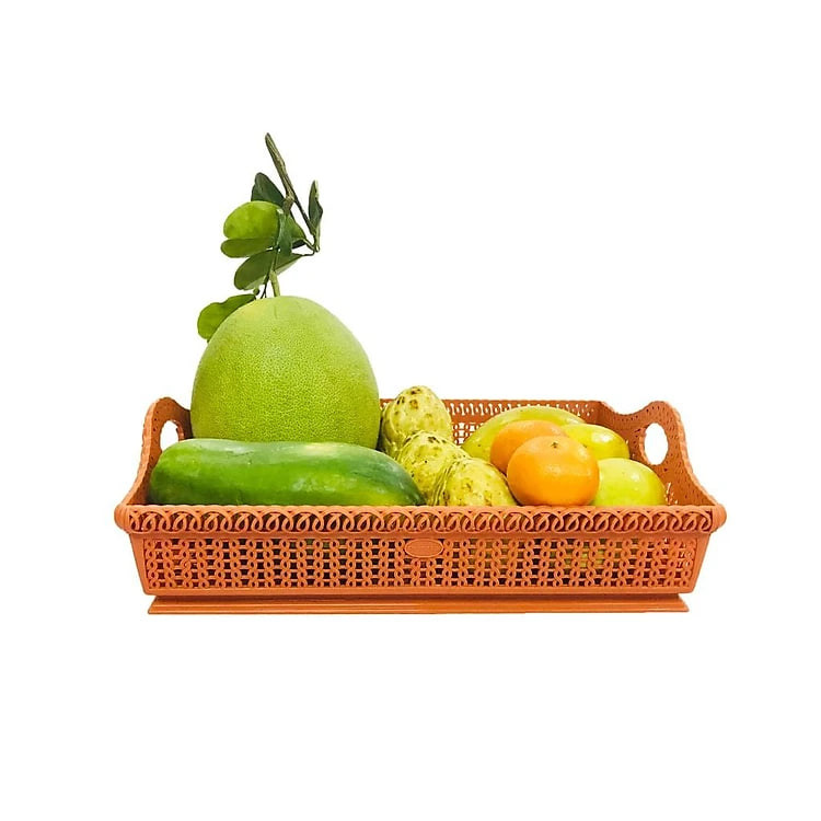 Rổ Nhựa Chữ Nhật cở lớn, Đựng Trái Cây, Chén Dĩa, Đồ Nhà Bếp, Đa Năng Tiện Lợi