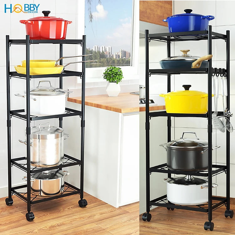 Kệ đựng xoang nồi nhà bếp 5 tầng lắp ráp tiện dụng Hobby Home Decor KB5T