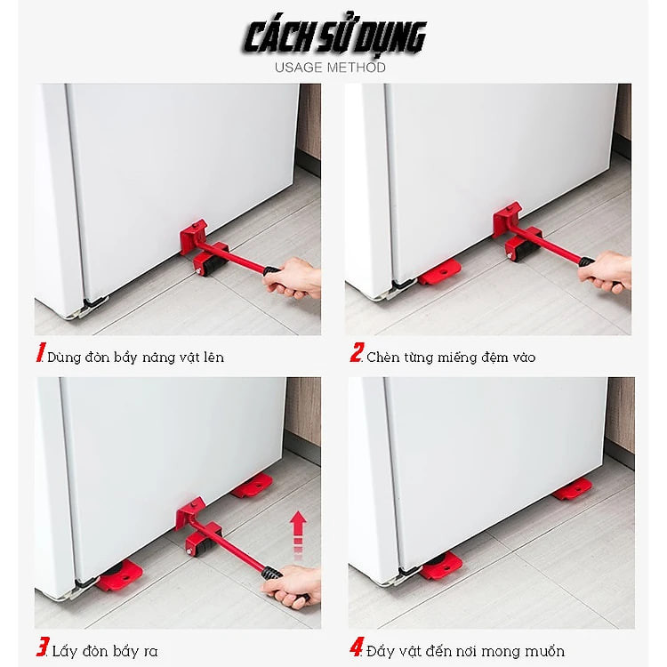 Bộ Dụng Cụ Hỗ Trợ Di Chuyển Đồ Gia Dụng Nặng Trong Nhà Cao Cấp