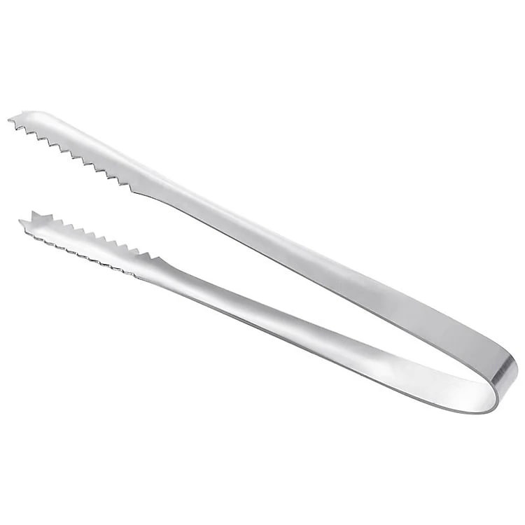 Kẹp Inox Gắp Thức Ăn Nhà Bếp 25 CM Dụng Cụ Gắp Đá, Cây Gắp Đồ Nóng Răng Cưa Đa Năng Tiện Lợi