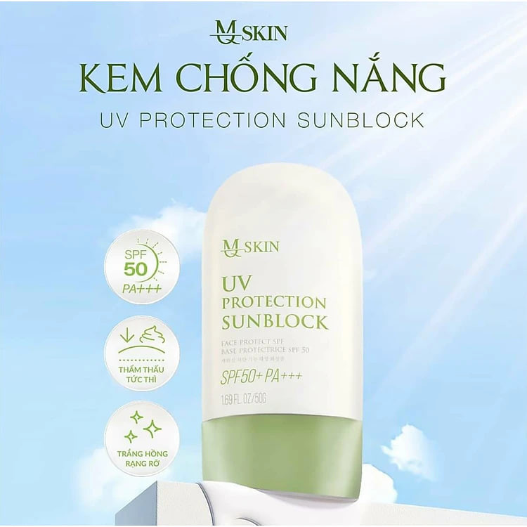 KEM CHỐNG NẮNG MQSKIN - KHẮC TINH CỦA ÁNH NẮNG