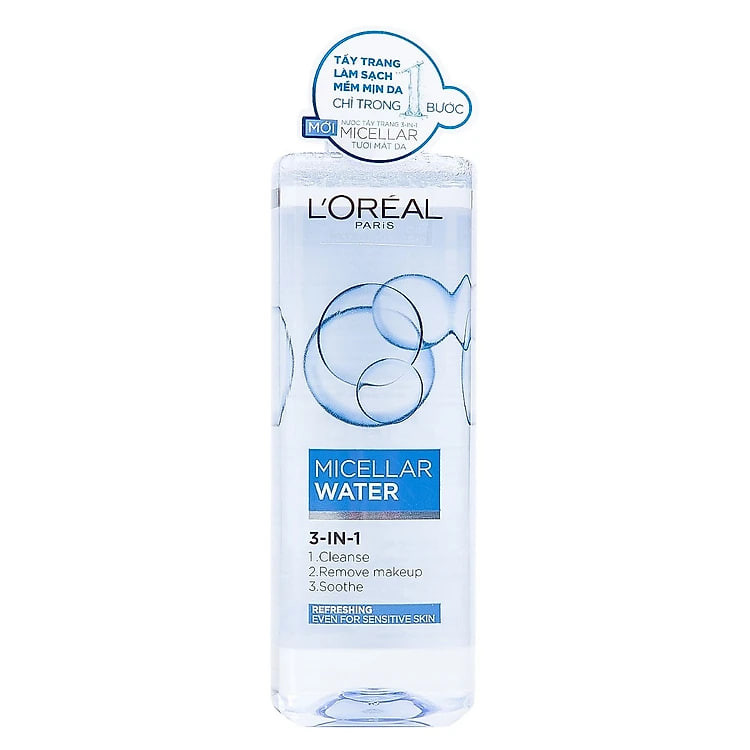Nước tẩy trang Loreal Micellar Water 3-in-1 Refreshing Even For Sensitive Skin