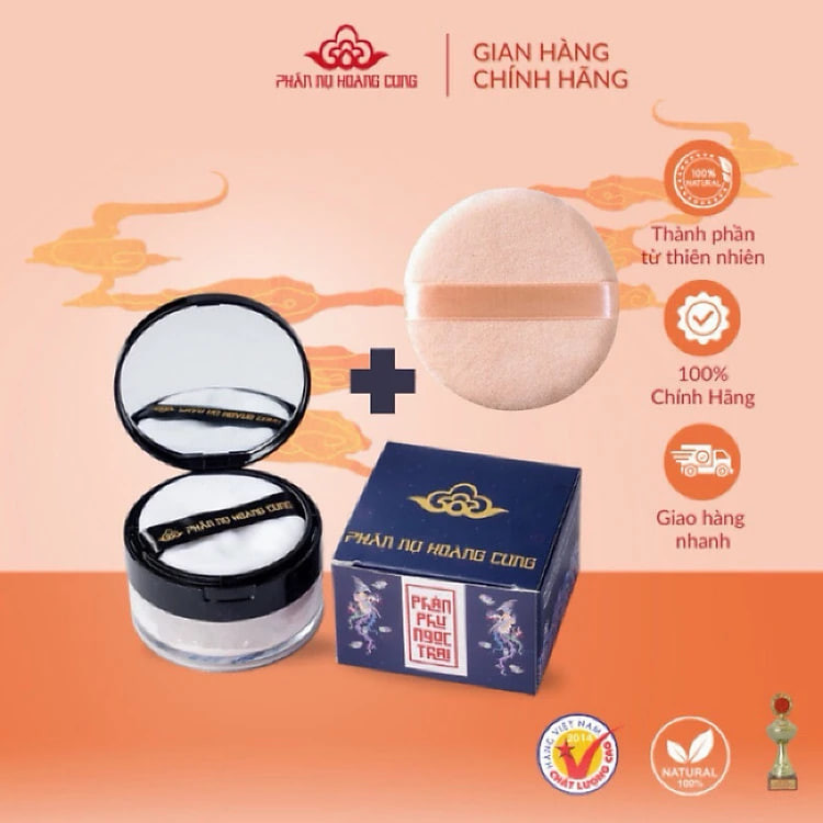 Phấn Phủ Ngọc Trai Phấn Nụ Hoàng Cung (Màu da) 25gr