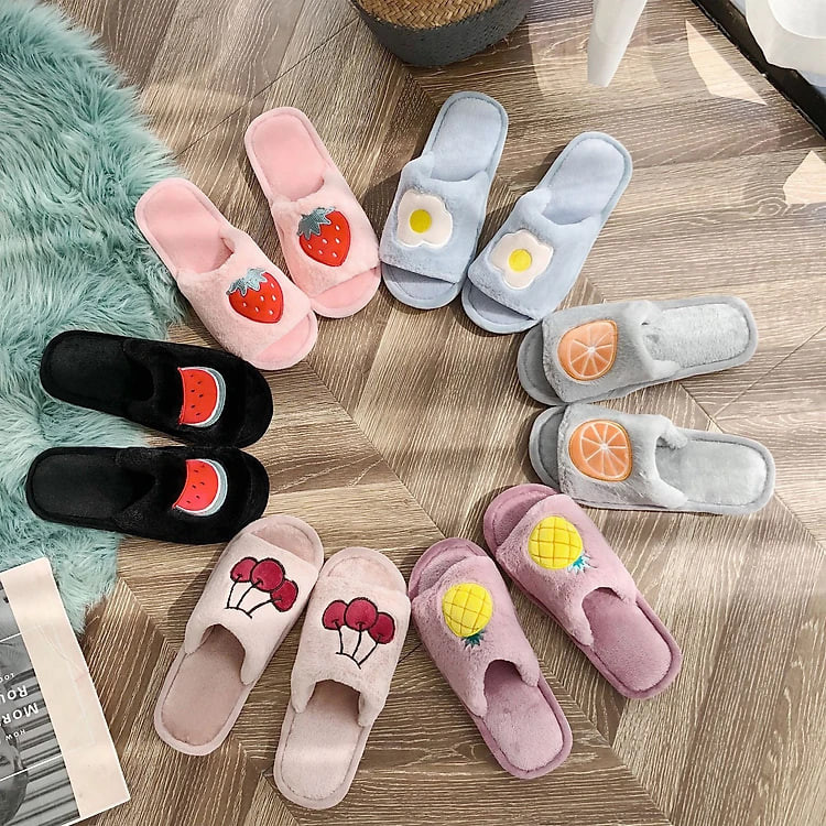 Dép đi trong nhà hình trái cây, êm mềm, chống trượt - Hàng chính hãng