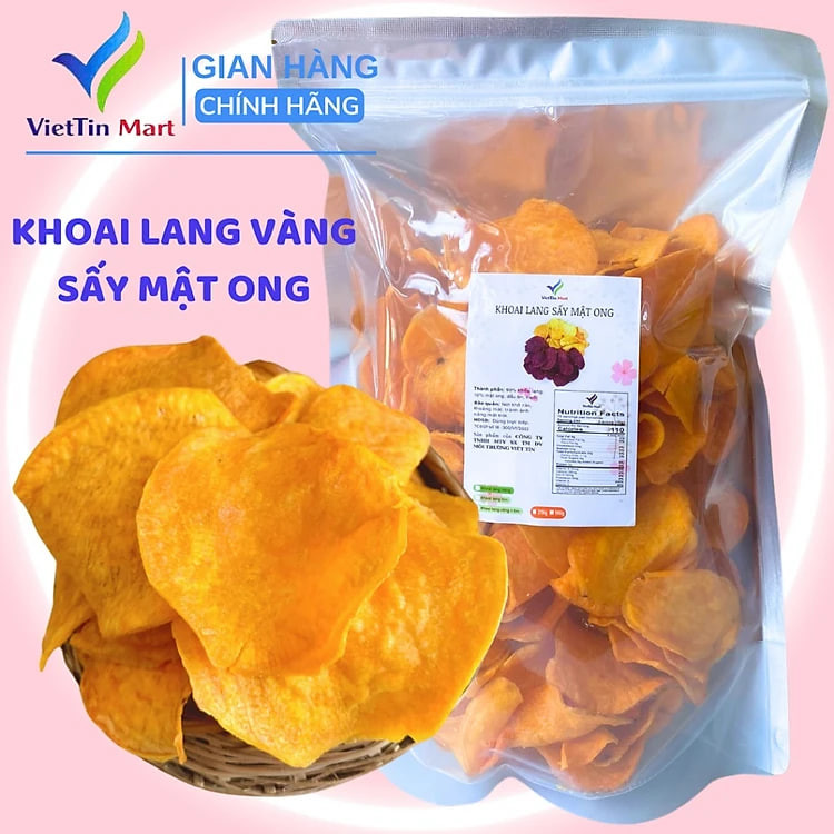 Khoai Lang Vàng Sấy Tẩm Mật Ong Viettin Mart 500G