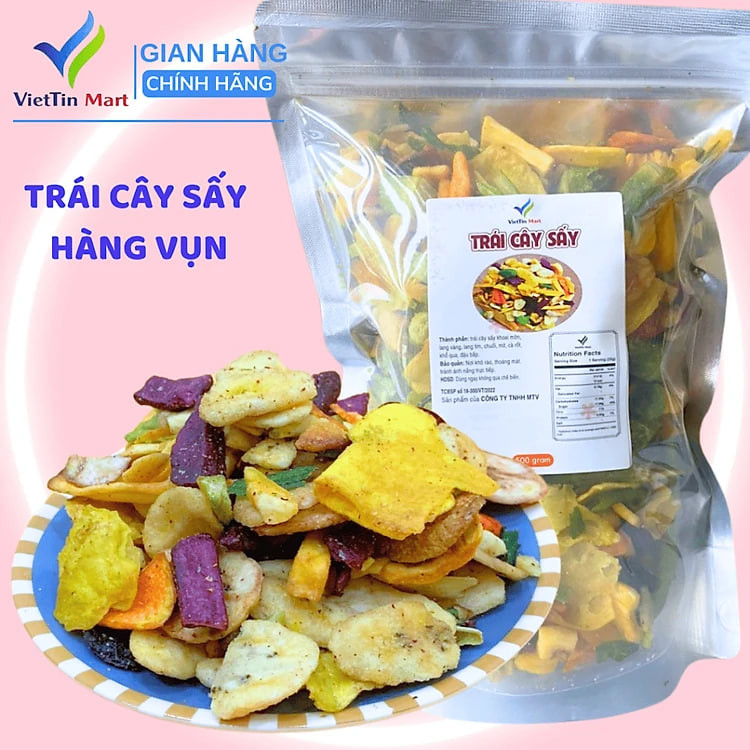 Trái Cây Sấy Thập Cẩm Hàng Vụn 500G