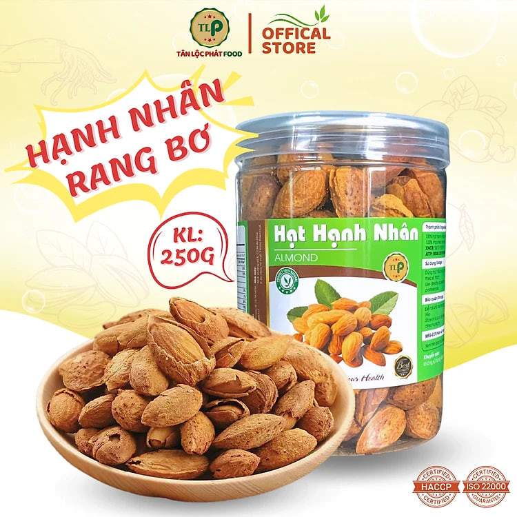HẠT HẠNH NHÂN CAO CẤP TÂN LỘC PHÁT - HŨ 250G