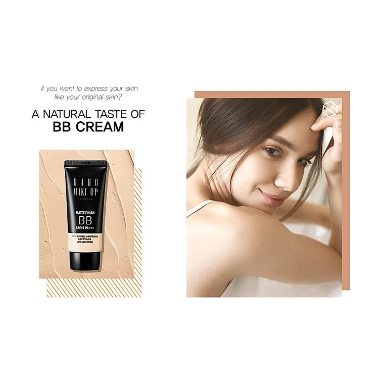 Kem nền trang điểm cao cấp Hàn Quốc DABO MAKE UP MATTE 5 in 1 BB SPF47 PA+++ (50ml) – Hàng Chính Hãng